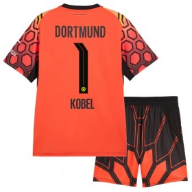 Fotbalový Komplet Borussia Dortmund Kobel 1 Brankářské Dětské Domácí 2026-27 Oranžový Krátký Rukáv (+ trenýrky)