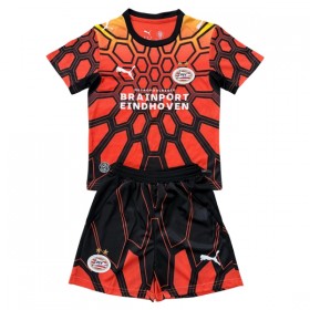 Fotbalový Komplet PSV Eindhoven Brankářské Dětské 2026-27 Oranžový Krátký Rukáv (+ trenýrky)