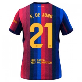 Fotbalové dres FC Barcelona F. De Jong 21 Domácí 2026-27 Krátký Rukáv