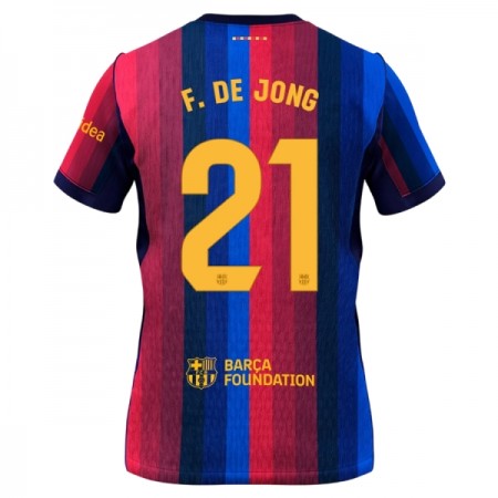 Fotbalové dres FC Barcelona F. De Jong 21 Domácí 2026-27 Krátký Rukáv Fotbalové dres FC Barcelona F. De Jong 21 Domácí 2026-27 Krátký Rukáv