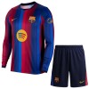 Fotbalový Komplet FC Barcelona Dětské Domácí 2026-27 Dlouhý Rukáv (+ trenýrky) Fotbalový Komplet FC Barcelona Dětské Domácí 2026-27 Dlouhý Rukáv (+ trenýrky)