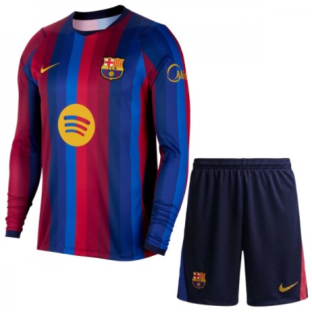 Fotbalový Komplet FC Barcelona Dětské Domácí 2026-27 Dlouhý Rukáv (+ trenýrky) Fotbalový Komplet FC Barcelona Dětské Domácí 2026-27 Dlouhý Rukáv (+ trenýrky)