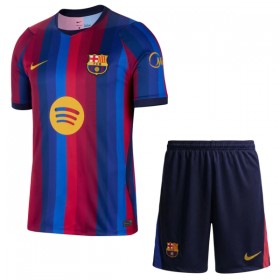 Fotbalový Komplet FC Barcelona Dětské Domácí 2026-27 Krátký Rukáv (+ trenýrky)