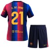 Fotbalový Komplet FC Barcelona F. De Jong 21 Dětské Domácí 2026-27 Krátký Rukáv (+ trenýrky)