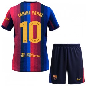 Fotbalový Komplet FC Barcelona Lamine Yamal 10 Dětské Domácí 2026-27 Krátký Rukáv (+ trenýrky)