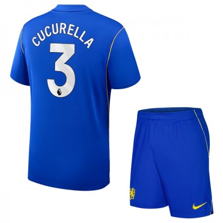 Fotbalový Komplet Chelsea Cucurella 3 Dětské Domácí 2026-27 Krátký Rukáv (+ trenýrky) Fotbalový Komplet Chelsea Cucurella 3 Dětské Domácí 2026-27 Krátký Rukáv (+ trenýrky)