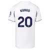 Fotbalový Komplet Tottenham Hotspur Kudus 20 Dětské Domácí 2026-27 Krátký Rukáv (+ trenýrky)