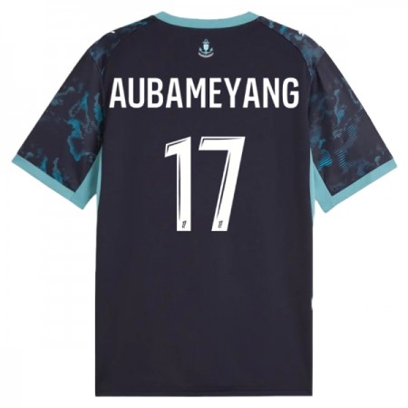 Fotbalové dres Olympique de Marseille Aubameyang 17 Venkovní 2026-27 Krátký Rukáv Fotbalové dres Olympique de Marseille Aubameyang 17 Venkovní 2026-27 Krátký Rukáv