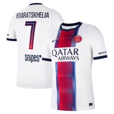 Fotbalové dres Paris Saint-Germain Kvaratskhelia 7 Venkovní 2026-27 Krátký Rukáv Fotbalové dres Paris Saint-Germain Kvaratskhelia 7 Venkovní 2026-27 Krátký Rukáv