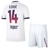 Fotbalový Komplet Paris Saint-Germain Desire Doue 14 Dětské Venkovní 2026-27 Krátký Rukáv (+ trenýrky) Fotbalový Komplet Paris Saint-Germain Desire Doue 14 Dětské Venkovní 2026-27 Krátký Rukáv (+ trenýrky)