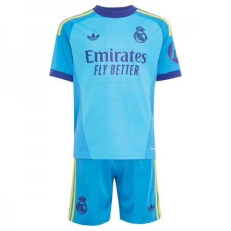 Fotbalový Komplet Real Madrid Brankářské Dětské Venkovní 2026-27 Krátký Rukáv (+ trenýrky) Fotbalový Komplet Real Madrid Brankářské Dětské Venkovní 2026-27 Krátký Rukáv (+ trenýrky)