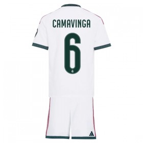 Fotbalový Komplet Real Madrid Camavinga 6 Dětské Domácí 2026-27 Krátký Rukáv (+ trenýrky)