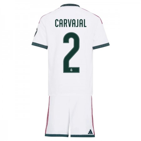 Fotbalový Komplet Real Madrid Carvajal 2 Dětské Domácí 2026-27 Krátký Rukáv (+ trenýrky) Fotbalový Komplet Real Madrid Carvajal 2 Dětské Domácí 2026-27 Krátký Rukáv (+ trenýrky)