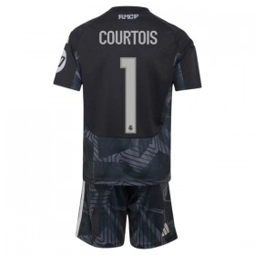 Fotbalový Komplet Real Madrid Courtois 1 Brankářské Dětské Domácí 2026-27 Krátký Rukáv (+ trenýrky)