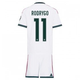 Fotbalový Komplet Real Madrid Rodrygo 11 Dětské Domácí 2026-27 Krátký Rukáv (+ trenýrky)