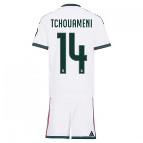 Fotbalový Komplet Real Madrid Tchouameni 14 Dětské Domácí 2026-27 Krátký Rukáv (+ trenýrky)