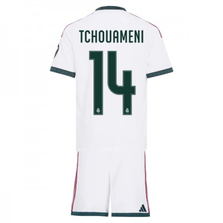Fotbalový Komplet Real Madrid Tchouameni 14 Dětské Domácí 2026-27 Krátký Rukáv (+ trenýrky) Fotbalový Komplet Real Madrid Tchouameni 14 Dětské Domácí 2026-27 Krátký Rukáv (+ trenýrky)