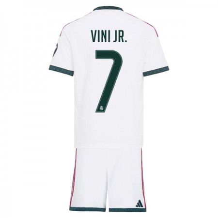 Fotbalový Komplet Real Madrid Vini JR 7 Dětské Domácí 2026-27 Krátký Rukáv (+ trenýrky) Fotbalový Komplet Real Madrid Vini JR 7 Dětské Domácí 2026-27 Krátký Rukáv (+ trenýrky)