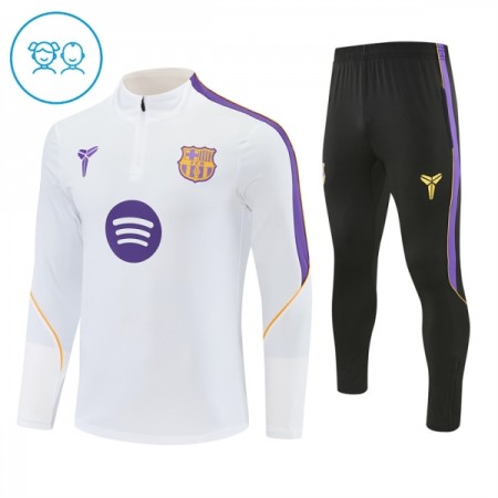 Barcelona Dětské Tréninkový Mikina Čtvrt Zip 2026-27 Bílá Barcelona Dětské Tréninkový Mikina Čtvrt Zip 2026-27 Bílá