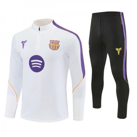 Barcelona Tréninkový Mikina Čtvrt Zip 2026-27 Bílá Barcelona Tréninkový Mikina Čtvrt Zip 2026-27 Bílá