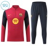 FC Barcelona Dětské Tréninkový Mikina Čtvrt Zip 2026-27 Červená FC Barcelona Dětské Tréninkový Mikina Čtvrt Zip 2026-27 Červená