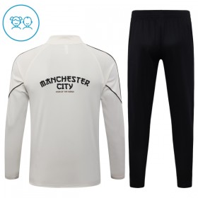 Manchester City Dětské Tréninkový Mikina Čtvrt Zip 2026-27 Šedá