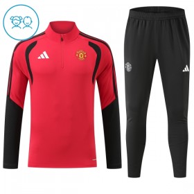 Manchester United Dětské Tréninkový Mikina Čtvrt Zip 2026-27 Červená
