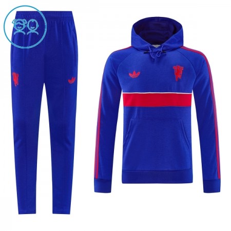 Manchester United Hoodie Dětské Tréninkový Mikina 2026-27 Modrá Manchester United Hoodie Dětské Tréninkový Mikina 2026-27 Modrá