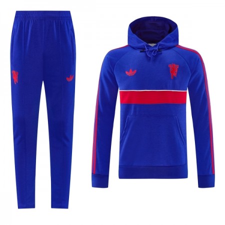 Manchester United Hoodie Tréninkový Mikina 2026-27 Modrá