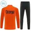 Nizozemsko Dětské Tréninkový Mikina Čtvrt Zip 2026-27 Oranžový
