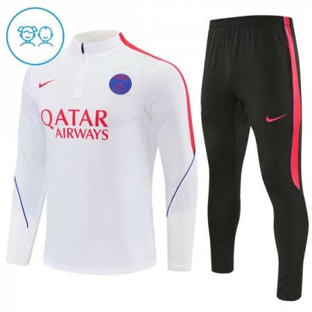 Paris Saint-Germain Dětské Tréninkový Mikina Čtvrt Zip 2026-27 Bílá Paris Saint-Germain Dětské Tréninkový Mikina Čtvrt Zip 2026-27 Bílá