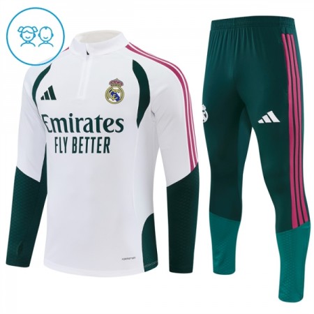 Real Madrid Dětské Tréninkový Mikina Čtvrt Zip 2026-27 Bílá Real Madrid Dětské Tréninkový Mikina Čtvrt Zip 2026-27 Bílá