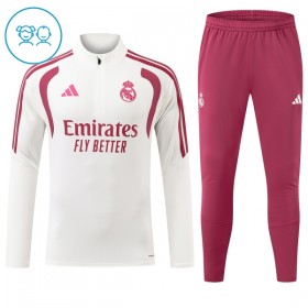 Real Madrid Dětské Tréninkový Mikina Čtvrt Zip 2026-27 Bílá