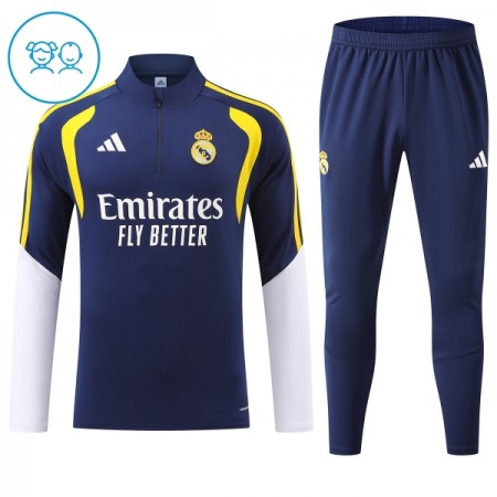 Real Madrid Dětské Tréninkový Mikina Čtvrt Zip 2026-27 Modrá Real Madrid Dětské Tréninkový Mikina Čtvrt Zip 2026-27 Modrá