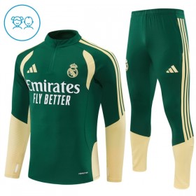 Real Madrid Dětské Tréninkový Mikina Čtvrt Zip 2026-27 Zelená