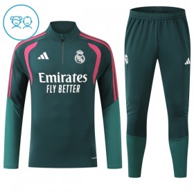 Real Madrid Dětské Tréninkový Mikina Čtvrt Zip 2026-27 Zelená