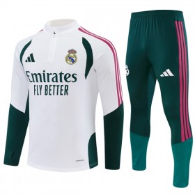 Real Madrid Tréninkový Mikina Čtvrt Zip 2026-27 Bílá