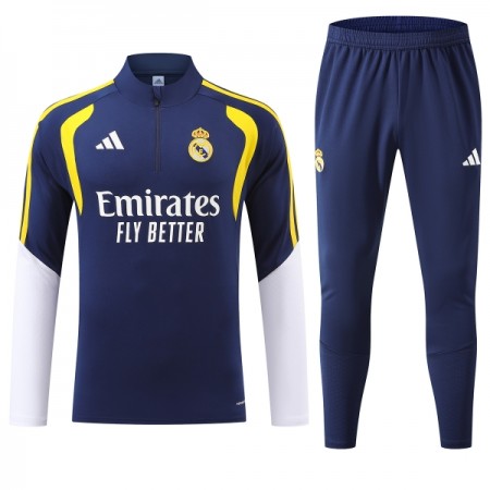 Real Madrid Tréninkový Mikina Čtvrt Zip 2026-27 Modrá Real Madrid Tréninkový Mikina Čtvrt Zip 2026-27 Modrá