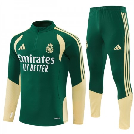 Real Madrid Tréninkový Mikina Čtvrt Zip 2026-27 Zelená Real Madrid Tréninkový Mikina Čtvrt Zip 2026-27 Zelená