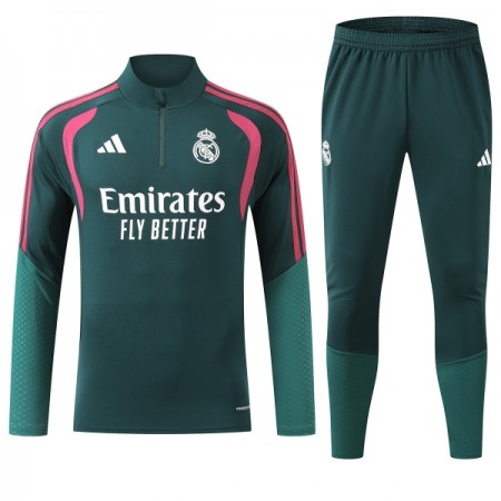 Real Madrid Tréninkový Mikina Čtvrt Zip 2026-27 Zelená Real Madrid Tréninkový Mikina Čtvrt Zip 2026-27 Zelená