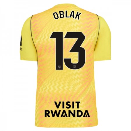 Fotbalové dres Atlético Madrid Oblak 13 Brankářské 2026-27 Žlutá Krátký Rukáv