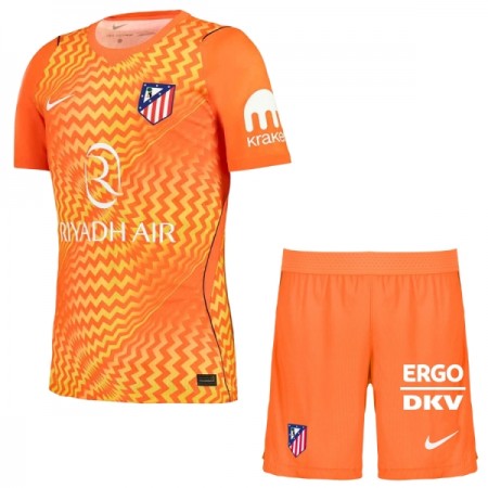 Fotbalový Komplet Atlético Madrid Brankářské Dětské 2026-27 Oranžový Krátký Rukáv (+ trenýrky)