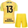 Fotbalový Komplet Atlético Madrid Oblak 13 Brankářské Dětské 2026-27 Žlutá Krátký Rukáv (+ trenýrky)