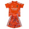 Fotbalový Komplet Real Madrid Brankářské Dětské 2026-27 Oranžový Krátký Rukáv (+ trenýrky)