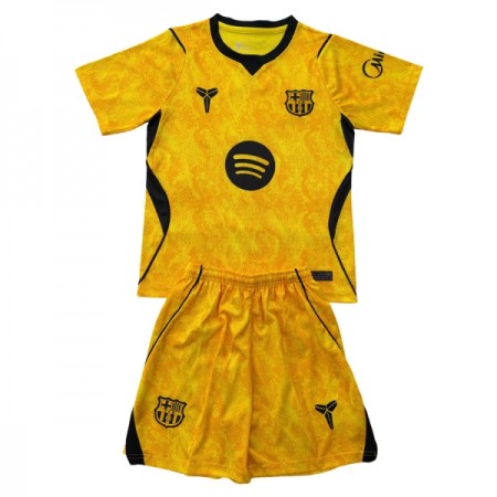 Fotbalový Komplet FC Barcelona Brankářské Dětské Venkovní 2026-27 Žlutá Krátký Rukáv (+ trenýrky) Fotbalový Komplet FC Barcelona Brankářské Dětské Venkovní 2026-27 Žlutá Krátký Rukáv (+ trenýrky)