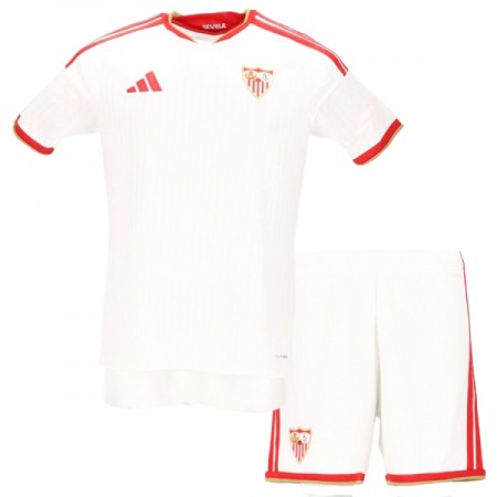 Fotbalový Komplet Sevilla FC Dětské Domácí 2026-27 Krátký Rukáv (+ trenýrky) Fotbalový Komplet Sevilla FC Dětské Domácí 2026-27 Krátký Rukáv (+ trenýrky)