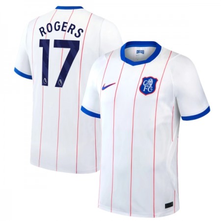 Fotbalové dres Chelsea Rogers 17 Alternativní 2026-27 Krátký Rukáv Fotbalové dres Chelsea Rogers 17 Alternativní 2026-27 Krátký Rukáv