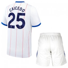 Fotbalový Komplet Chelsea Caicedo 25 Dětské Alternativní 2026-27 Krátký Rukáv (+ trenýrky)