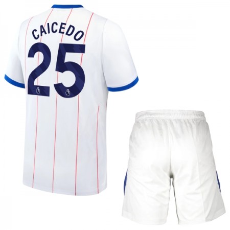 Fotbalový Komplet Chelsea Caicedo 25 Dětské Alternativní 2026-27 Krátký Rukáv (+ trenýrky)