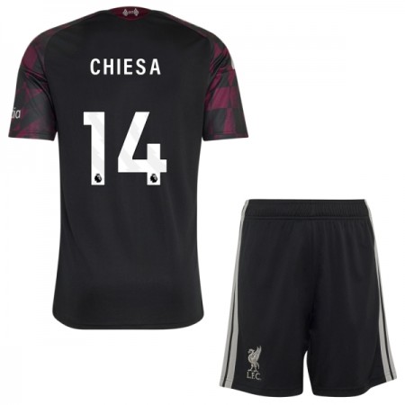 Fotbalový Komplet Liverpool Chiesa 14 Dětské Alternativní 2026-27 Krátký Rukáv (+ trenýrky)